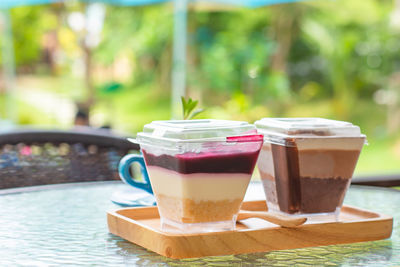 Close-up of coffee on table