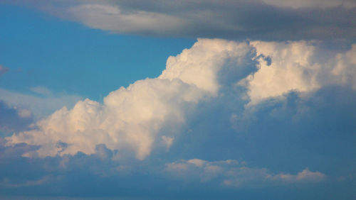 Low angle view of clouds in sky