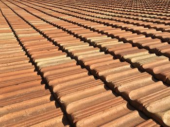 Full frame shot of roof tiles