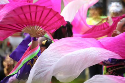 Pink flowers in bloom