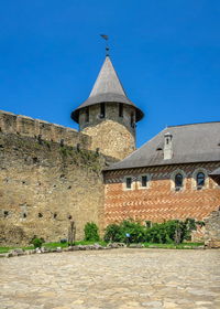 Khotyn, ukraine 11.07.2021. khotyn fortress in chernivtsi region of ukraine on a sunny summer day