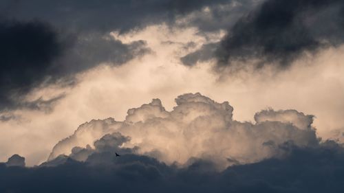 Low angle view of clouds in sky