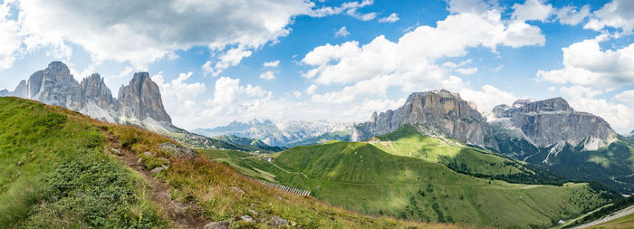 Panoramic view of landscape against sky