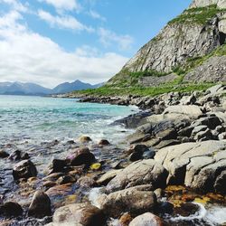 Scenic view of sea against sky