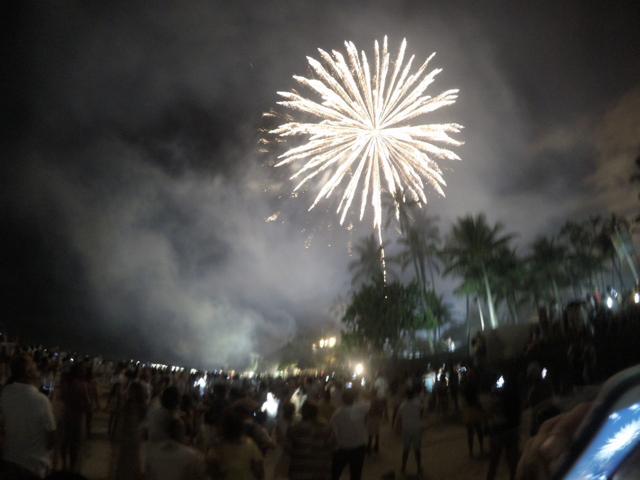 FIREWORKS DISPLAY AT NIGHT