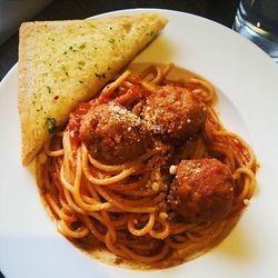 Close-up of served food