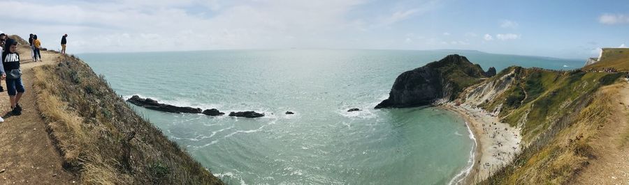 Panoramic view of sea against sky