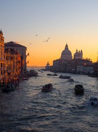 Venice skyline at sunset