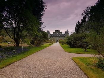 Footpath leading towards trees