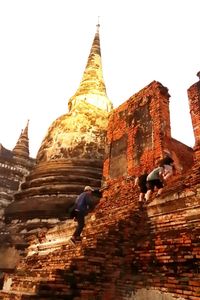 Low angle view of a temple