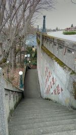 View of footpath leading towards building