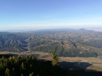 High angle view of landscape against sky