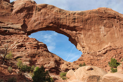 View of rock formations