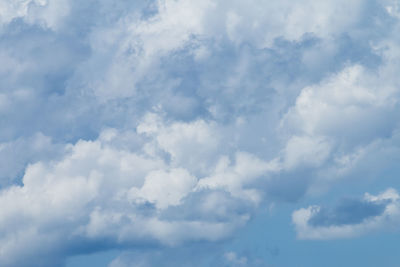 Low angle view of clouds in sky