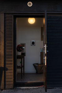 Entrance of building