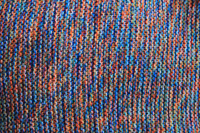 Full frame shot of knitted clothing