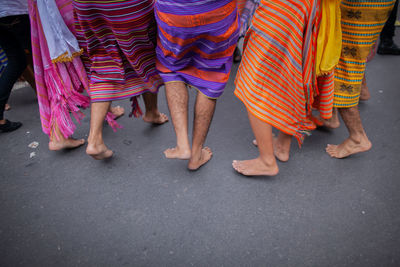 Low section of people standing outdoors