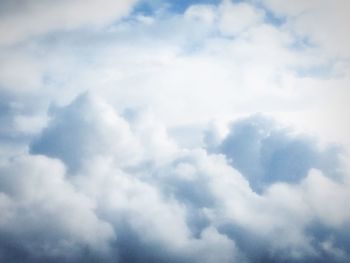 Low angle view of cloudy sky