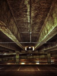 Empty road in tunnel