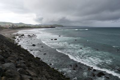 Scenic view of sea against sky