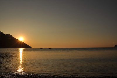 Sunrise in adrasan, one of the most beautiful bays of the mediterranean