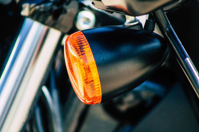 Close-up of motorcycle