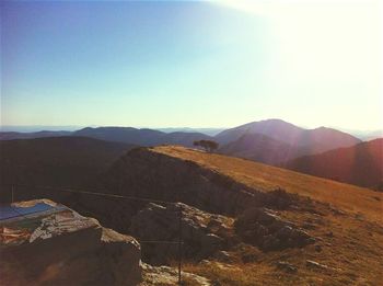 Scenic view of mountains