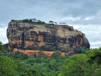 Panoramic view of the rock of sigiriya