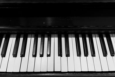 Close-up of piano