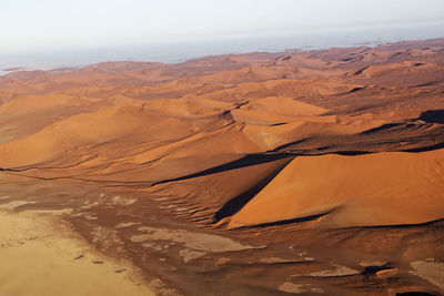 Scenic view of desert against sky