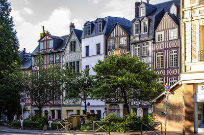 Buildings against sky in town