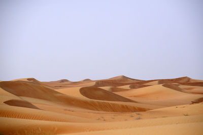 Scenic view of desert against sky