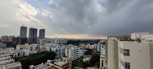 Cityscape against sky