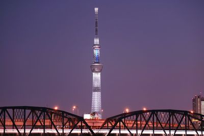 Low angle view of eiffel tower