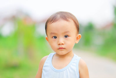 Portrait of cute baby boy