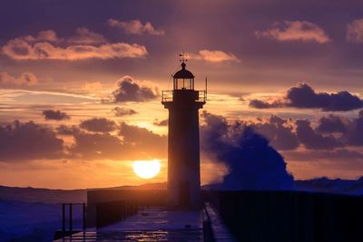 Lighthouse at sunset