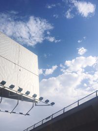 Low angle view of built structure against sky