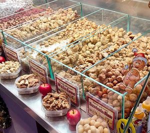 Market stall in store