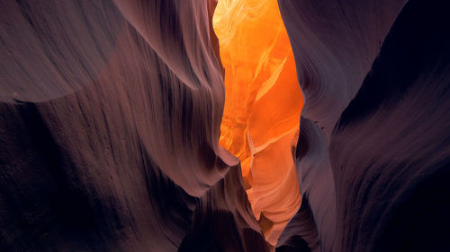 Low angle view of volcanic mountain