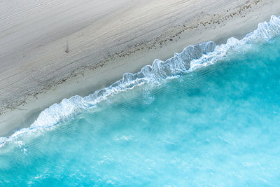 High angle view of swimming pool