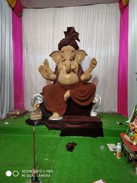 Close-up of buddha statue