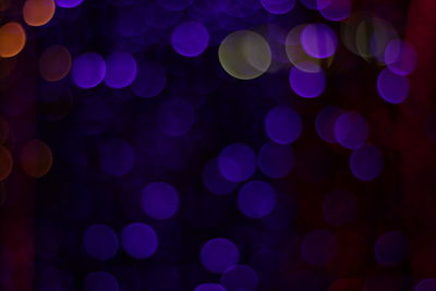 Defocused image of illuminated lights