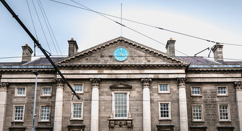 Low angle view of building against sky