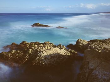 Scenic view of sea against sky