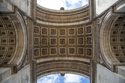 Low angle view of ceiling