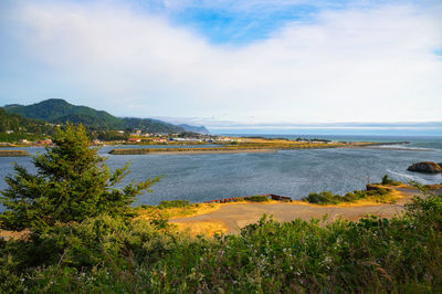 Scenic view of sea against sky