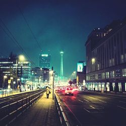 City street at night