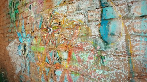 Full frame shot of weathered wall