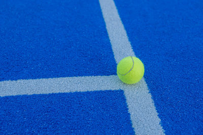 Close-up of tennis court
