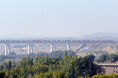 Scenic view of landscape against clear sky